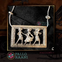 SHAUTAL NAACH pendant set - silver